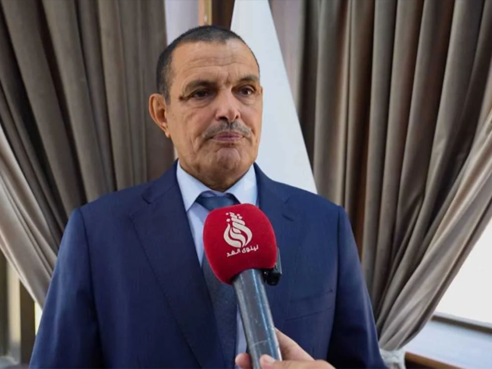 عضو مجلس محافظة نينوى محمد هريس خلال تصريح صحفي حول ملف الأراضي الممنوعة من البناء