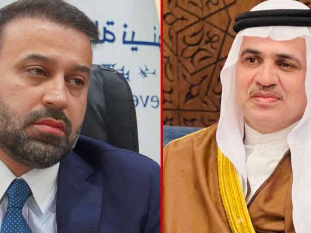 عبدالله النجيفي وجلال محمد الخليف في خبر تولي النجيفي رئاسة لجنة النزاهة في مجلس محافظة نينوى