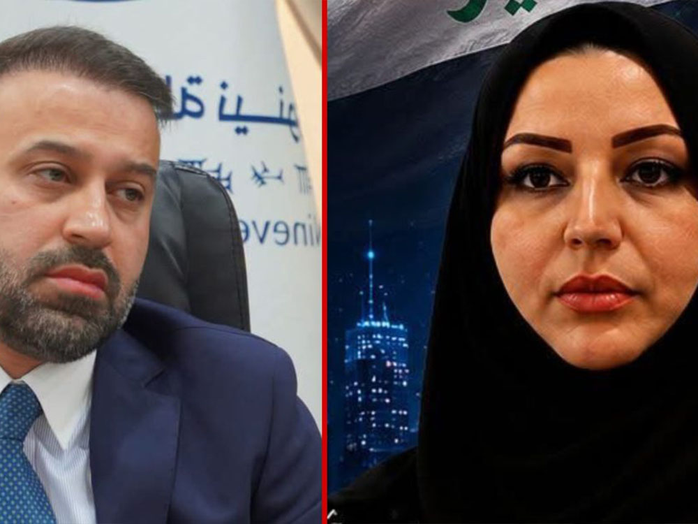 عبدالله النجيفي ووسن صبار الدليمي في خبر تولي النجيفي رئاسة لجنة النزاهة والشفافية في مجلس محافظة نينوى
