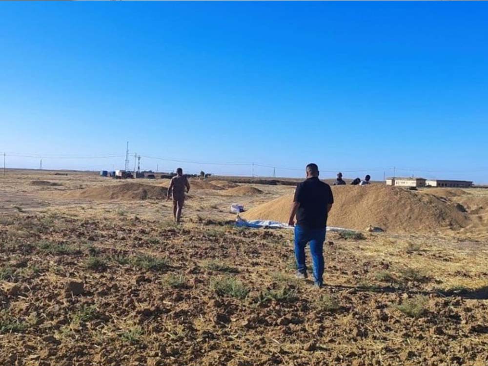 فرق ميدانية تجري أعمال المسح والتدقيق في حقل ساسان النفطي بمحافظة نينوى