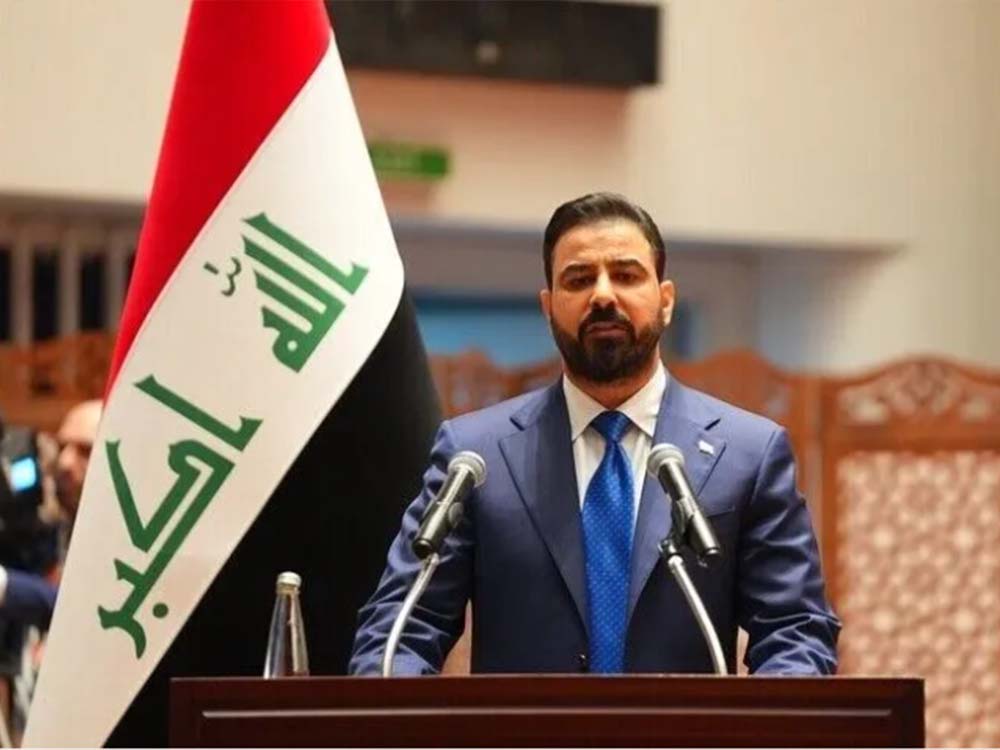 رئيس مجلس الوزراء العراقي علي الزيدي خلال كلمة رسمية أمام البرلمان