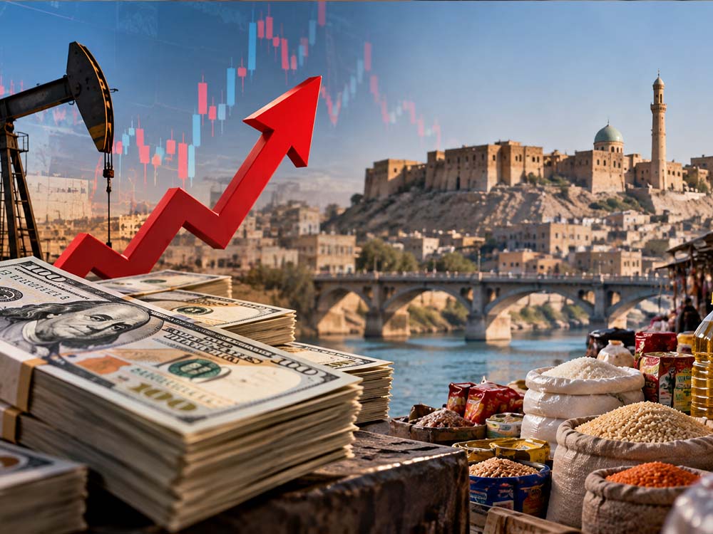 تأثير تقلبات الدولار والاقتصاد الريعي على أسواق نينوى وارتفاع أسعار السلع مع الاعتماد على النفط والاستيراد