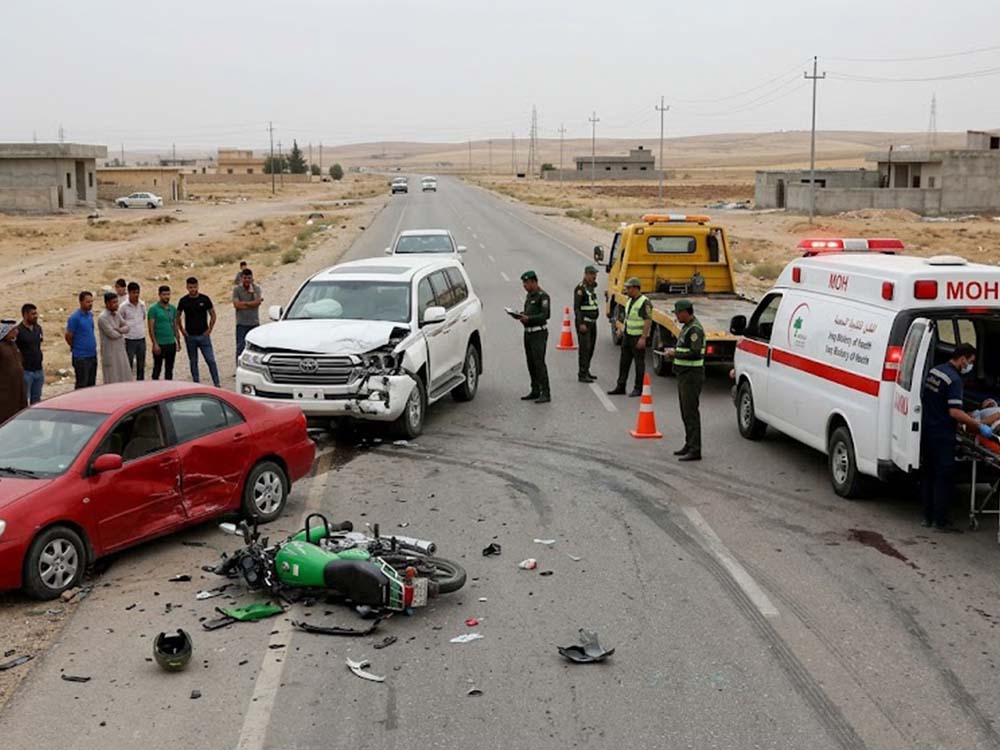 حادث مروري في نينوى يسفر عن ضحايا ومصابين