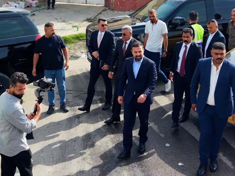 عبد الله أثيل النجيفي يتفقد أعمال تأهيل الشوارع في منطقة باب جديد بالموصل ضمن متابعة مشروع مجاري الساحل الأيمن