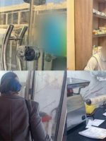 صور توثق حملات رقابية في مدينة الموصل، تشمل إغلاق منشأة صحية، وتفتيش صيدلية، والكشف على أحد محال بيع اللحوم، وتسجيل الملاحظات داخل منشأة غذائية.